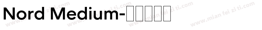 Nord Medium字体转换